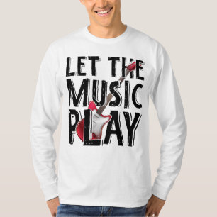 Camiseta Que la música toque guitarra eléctrica