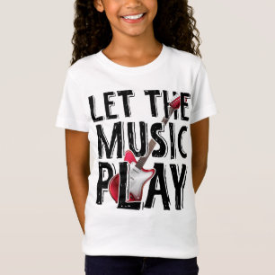 Camiseta Que la música toque guitarra eléctrica