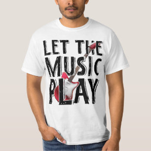 Camiseta Que la música toque guitarra eléctrica