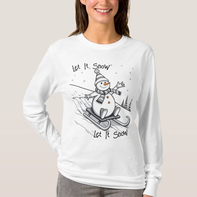 Camiseta Que La Nieve (Anverso)