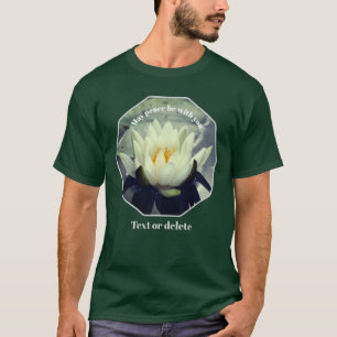 Camiseta Que la paz esté contigo Lotus Inspirador 