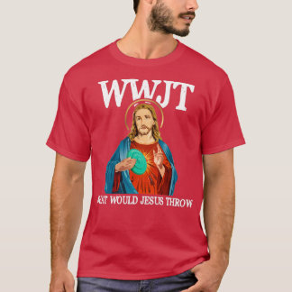 Camiseta Qué lanzaría Jesús al disco de golf