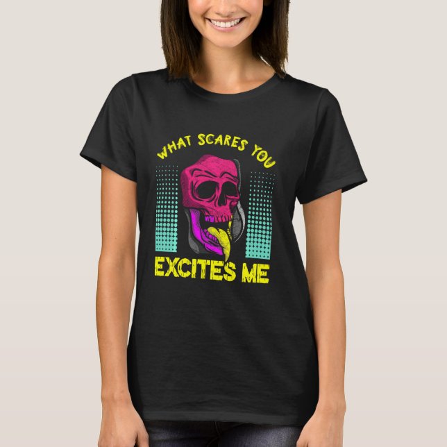 Camiseta ¿Qué Le Da Miedo Si Excita Truco De Halloween O Tr (Anverso)