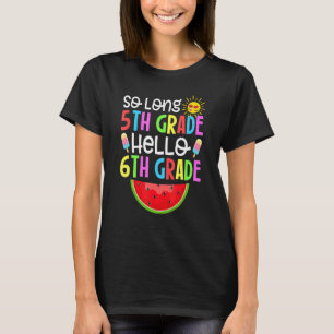 Camiseta Qué lindo tan largo quinto grado es divertido Hola