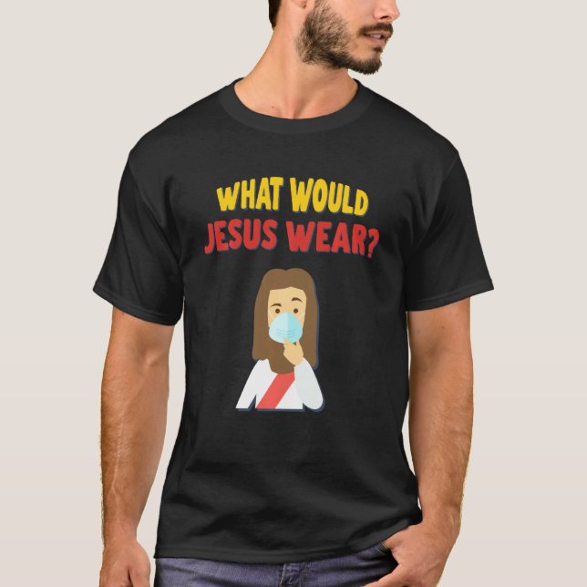 Camiseta ¿Qué llevaría Jesús la distinción social de seguri (Anverso)