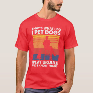 Camiseta Que lo que hago los perros Mascotas juegan a la mu