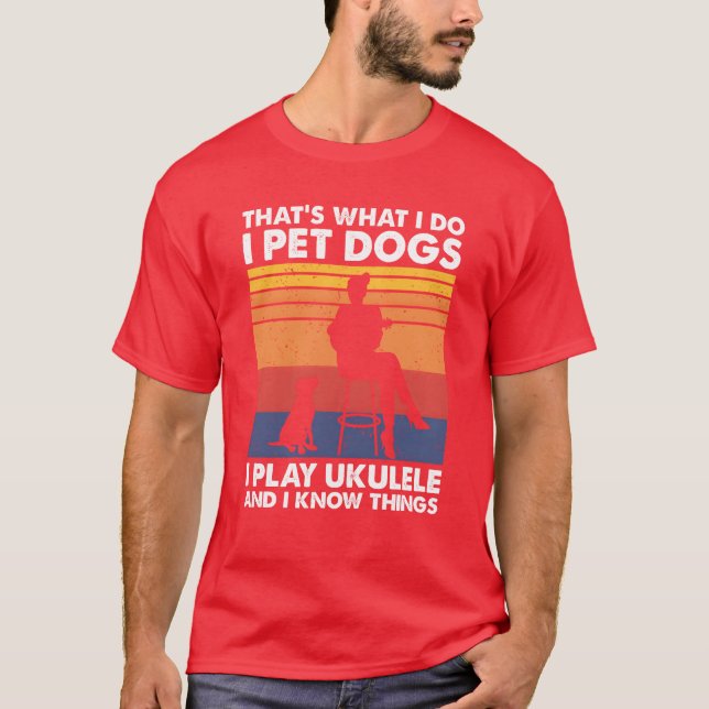 Camiseta Que lo que hago los perros Mascotas juegan a la mu (Anverso)