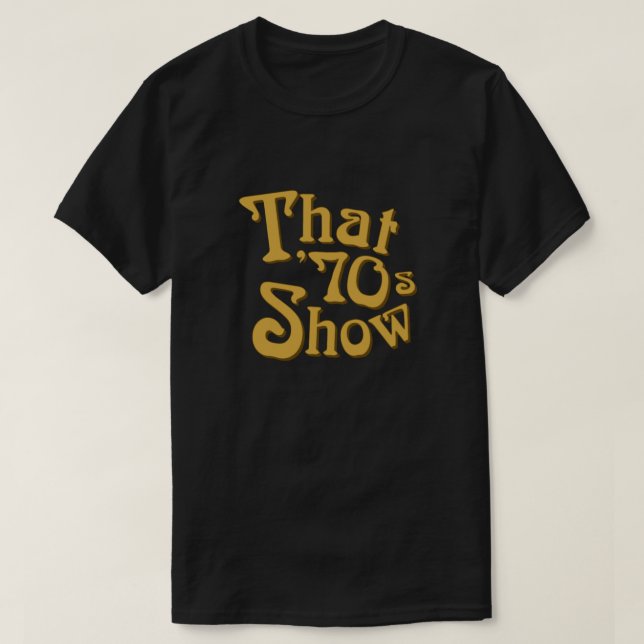 Camiseta Que los años 70 muestran un ajuste relajado (Diseño del anverso)