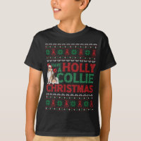 Que los Navidades de Holly Collie Dog Ugly Xmas