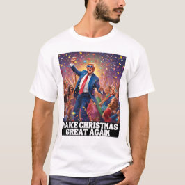 Camiseta Que los Navidades sean geniales de nuevo, Santa Ha