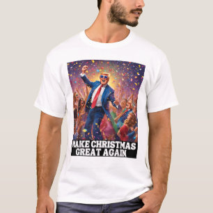 Camiseta Que los Navidades sean geniales de nuevo, Santa Ha