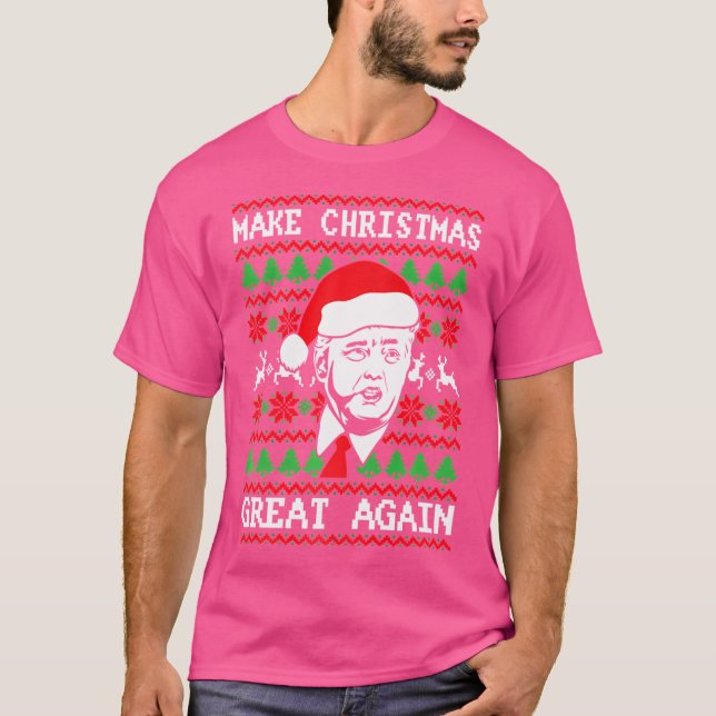 Camiseta Que los Navidades vuelvan a ser buenos para Trump (Anverso)