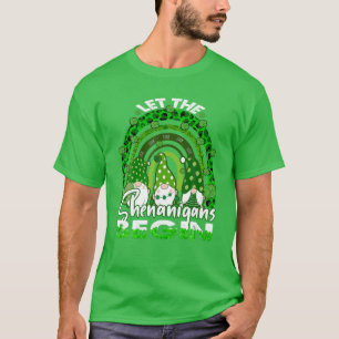 Camiseta Que los Shenanigans comiencen el arcoiris de Gnome