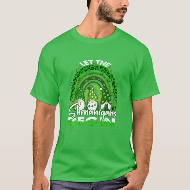Camiseta Que los Shenanigans comiencen el arcoiris de Gnome (Anverso)