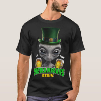 Camiseta Que los Shenanigans comiencen el Día de Alien St P