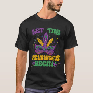 Camiseta Que los Shenanigans comiencen el Mardi Gras 2