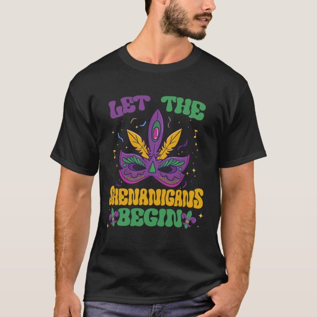 Camiseta Que los Shenanigans comiencen el Mardi Gras 2 (Anverso)