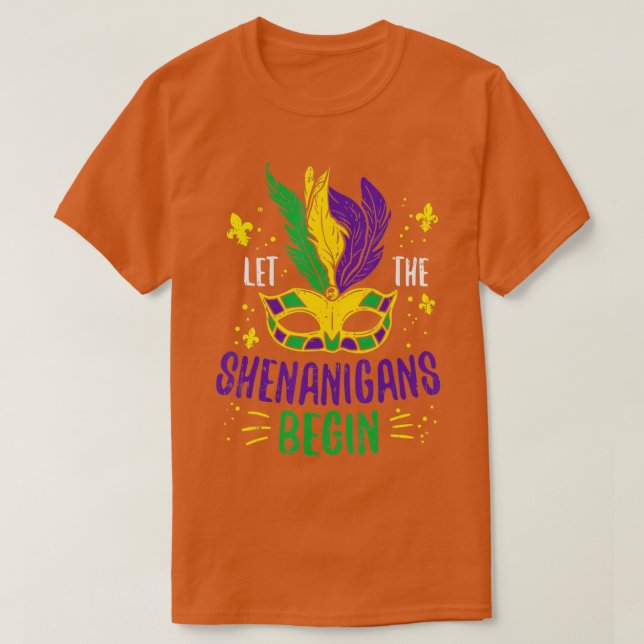 Camiseta Que los Shenanigans comiencen Jester Funny Mardi G (Diseño del anverso)