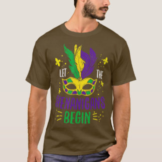 Camiseta Que los Shenanigans comiencen Jester Funny Mardi G