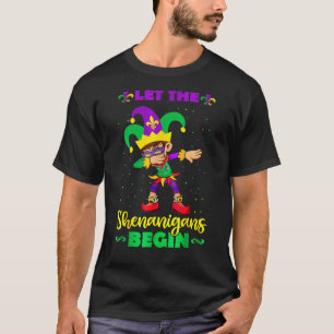 Camiseta Que Los Shenanigans Empiecen A Dabbing Boy Jester 
