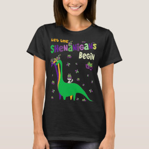 Camiseta Que los Shenanigans empiecen El Gato De Dinosaurio
