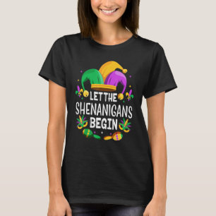 Camiseta Que Los Shenanigans Empiecen El Mardi Gras, Niños