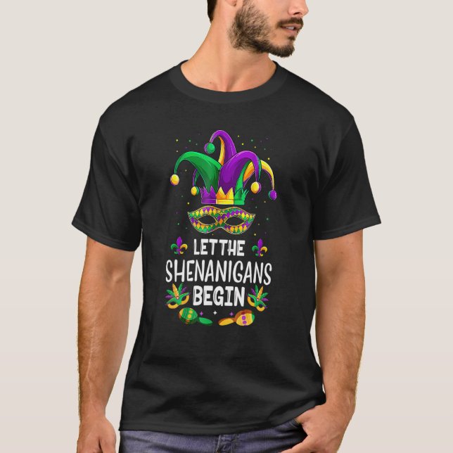 Camiseta Que Los Shenanigans Empiecen El Mardi Gras S, Los  (Anverso)
