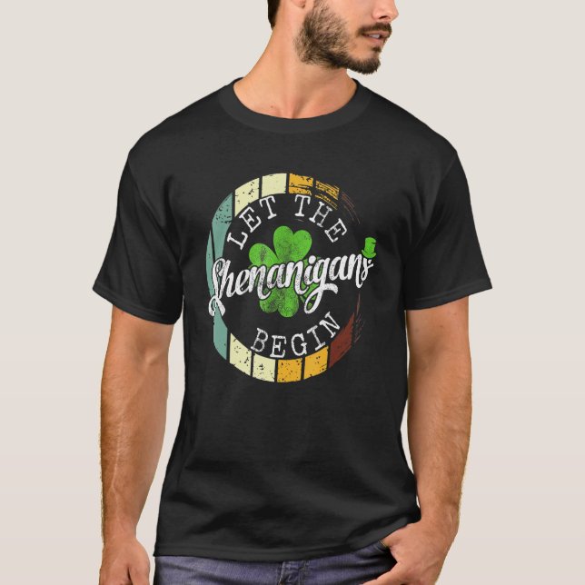 Camiseta Que Los Shenanigans Empiecen Shamrock St Patricks  (Anverso)
