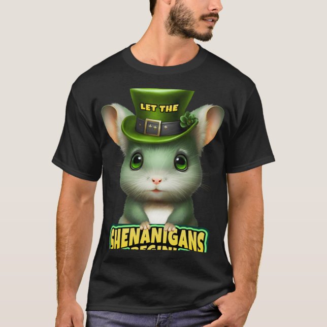 Camiseta Que los Shenanigans empiecen St Patrick's Chinchil (Anverso)