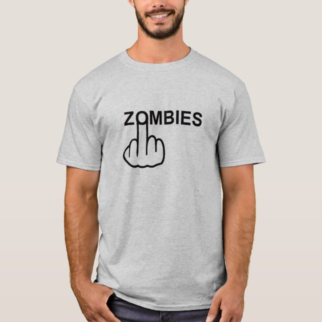 Camiseta que los zombies se vuelcan (Anverso)