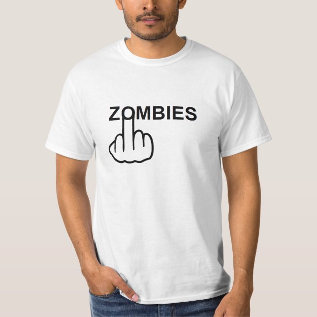 Camiseta que los zombies se vuelcan (Anverso)