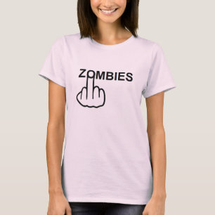 Camiseta que los zombies se vuelcan