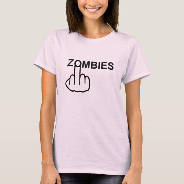 Camiseta que los zombies se vuelcan (Anverso)