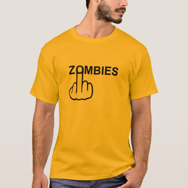 Camiseta que los zombies se vuelcan (Anverso)
