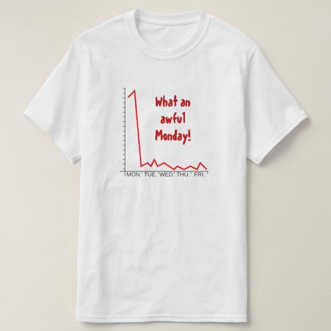 Camiseta "¡Qué lunes horrible!" + Bolsa de precios (Diseño del anverso)
