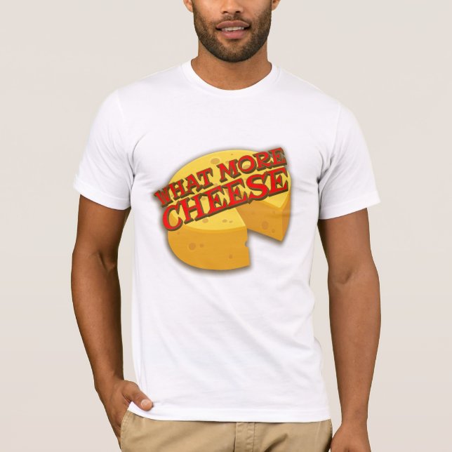 Camiseta Qué más tee de slogan gráfico cursi de queso (Anverso)