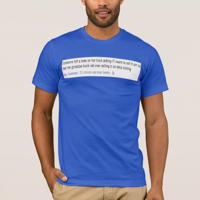 Camiseta Que mi camión del abuelo (Anverso)