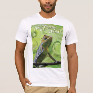 Camiseta Qué mundo loco - Un lagarto especial