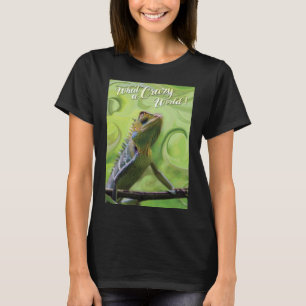 Camiseta Qué mundo loco - Un lagarto especial