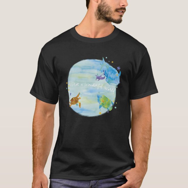 Camiseta Qué mundo maravilloso (Anverso)