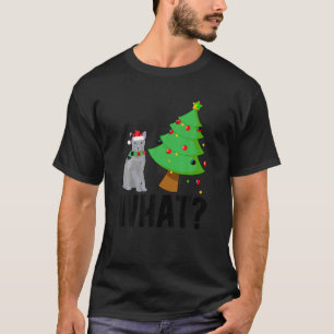 Camiseta Qué Navidad un gato azul ruso X