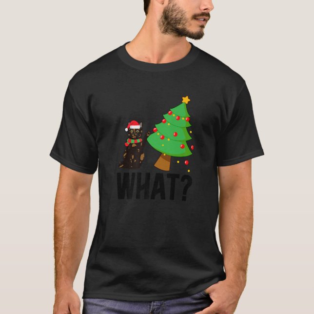 Camiseta Qué Navidades de gato tortie Tortoiseshell Cat Xma (Anverso)