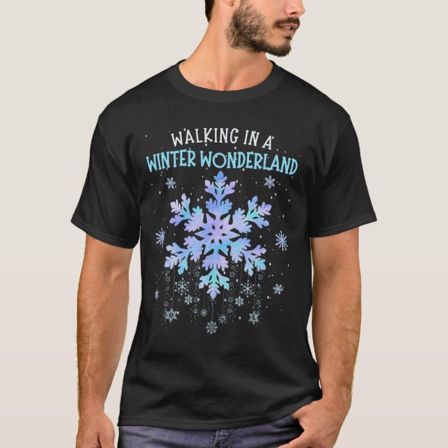 Camiseta Que Nieva Navidad Vacaciones De Invierno Familias  (Anverso)