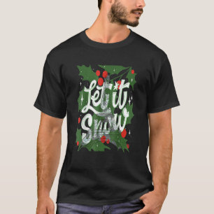 Camiseta Que nieve Torre Eiffel Navidades Mistletoe Wishe