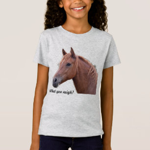 Camiseta ¿Qué no? Camisas de los amantes del caballo para C