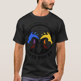 Camiseta Qué no le mata le da dnD Dungeons XP y