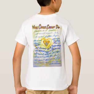 Camiseta Qué no puede hacer el cáncer (Blue & Gold Text)
