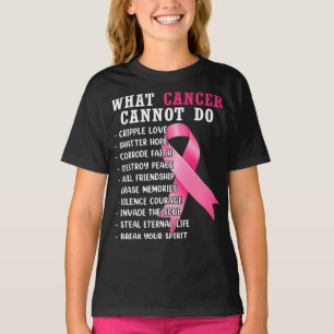 Camiseta Qué no puede hacer el cáncer de seno rosado