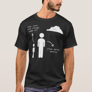Camiseta qué nubes están hechas de Software Script HTML Net