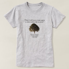 Camiseta Que nunca volverá a suceder, Emily Dickinson
